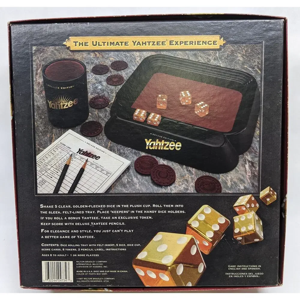 Yahtzee - Deluxe Edition 1997 - 100% Complete and Gently Played - Picture 7 of 10